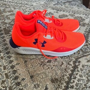 Under Armour Orange and Blue Sneakers Lightweight Athletic Design